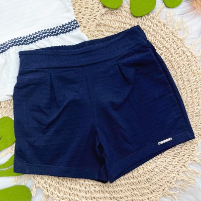Conj. Regata Anabola e Short - Off White e Marinho